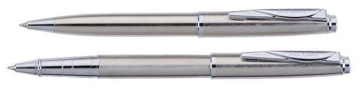 Набор Pierre Cardin PEN&PEN: ручка шариковая + роллер. Цвет - стальной. Упаковка Е., PC0918BP/RP