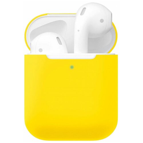 фото Чехол силиконовый для airpods 2 (19), желтый китай