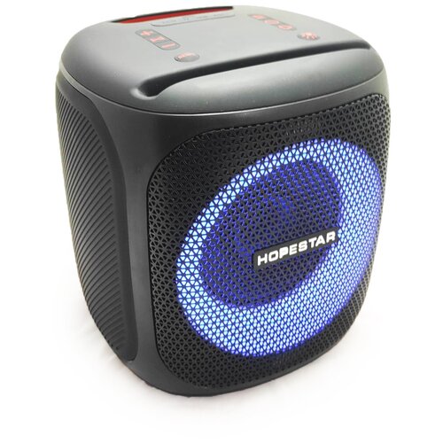 Портативная колонка bluetooth Hopestar Party 100, 50 Watt, караоке микрофон, AUX, USB, microSD, black