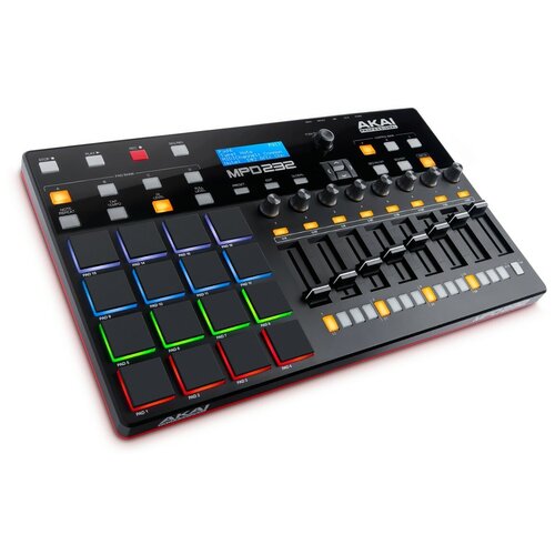 akai pro mpd232 midi usb контроллер 16 пэдов с цветной подсветкой 8 фейдеров 8 ручек Akai MPD232 MIDI-контроллер