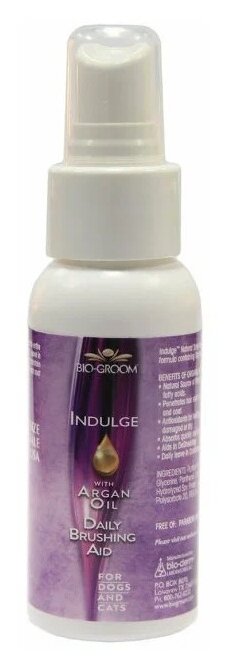 Спрей-кондиционер Bio-Groom Indulge Spray с аргановым маслом для ухода за шерстью, 355мл - фото №1