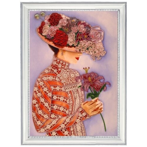 фото Набор для вышивания butterfly 822 дама с лилиями