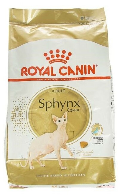 Royal Canin Adult Sphinx Корм для кошек породы сфинкс 10 кг - фотография № 1