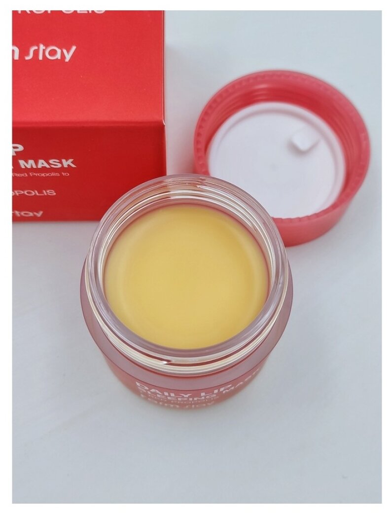 Маска ночная питательная для губ с прополисом FarmStay Daily Lip Sleeping Mask Red Propolis, 20гр - фото №7