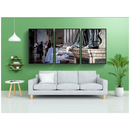 фото Набор модулных постеров для интерьера "монахиня, святого петра, базилика" 60x90 см. в тубусе, без рамки lotsprints