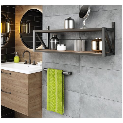 Полка Терра, REGENT style, коричневая, универсальная, 25*20*70