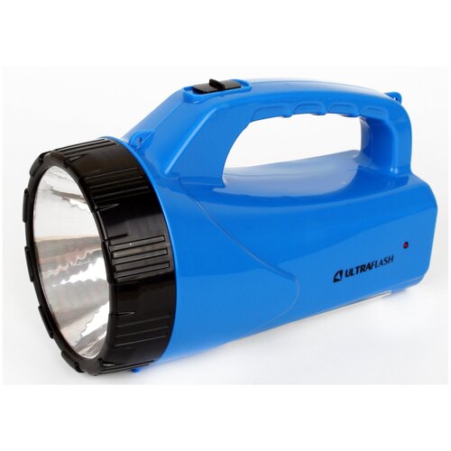 фото Фонарь led3818sm (аккум 220в 3вт led+12smd led 2 режима sla син.) ultraflash 12104 / 12889 (цена за: 1 шт.)