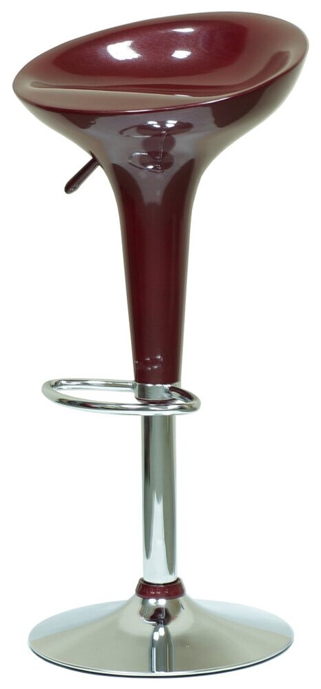 Барный стул Barneo N-100 Bomba вишневый глянец (бургундия)