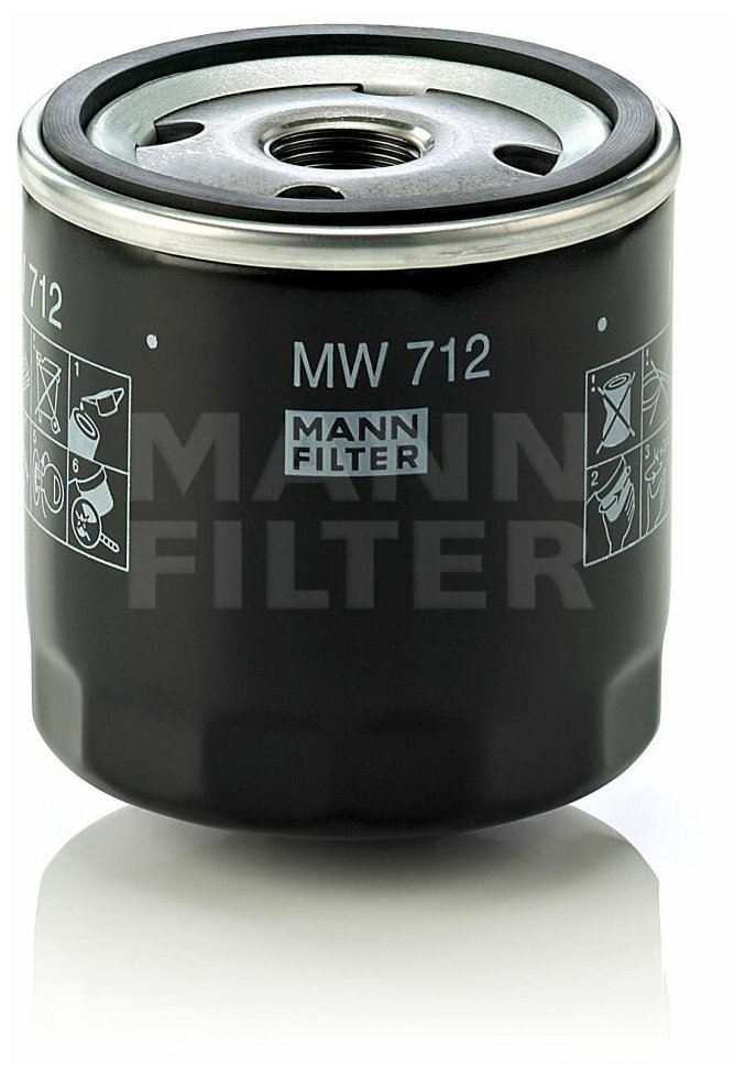 Фильтр масляный MANN-FILTER MW 712 (MW712)