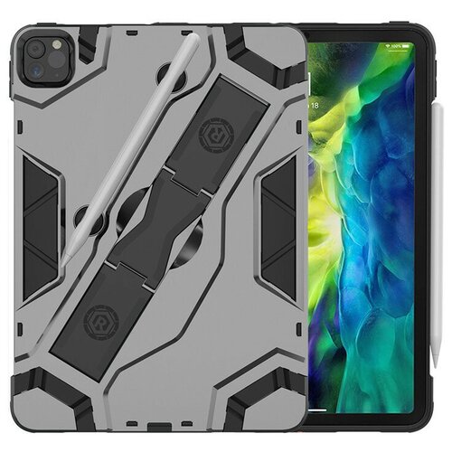 фото Чехол-бампер mypads для apple ipad pro 11.0 2020 / 2021 (mhra3 / 53) (mhwc3 /e3 /63 /93) (mhqu3 /w3 /y3) ( mxdc2 ,my2v2 ,mxe52) противоударный усиленный ударопрочный серый