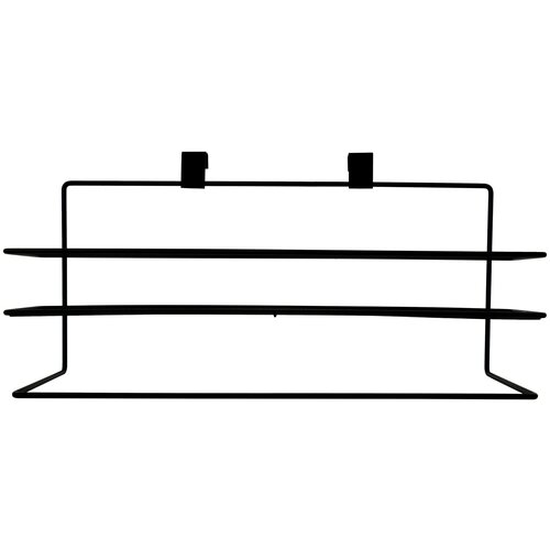 Полотенцедержатель с полкой 40х16х12 см цвет черный 1864₽