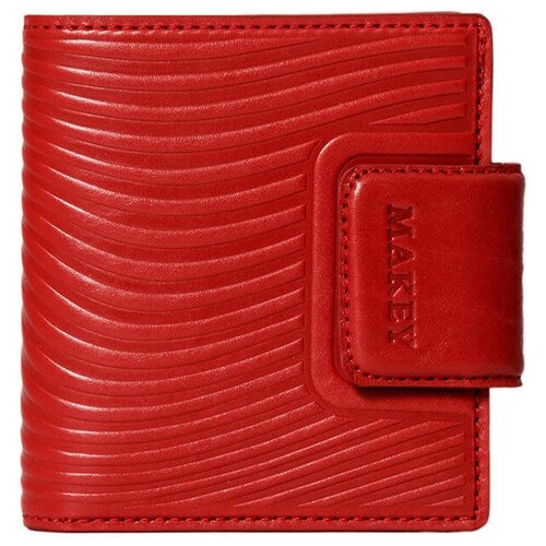фото Женский кожаный кошелек makey mini | красный 142-08-54/1