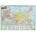 Планшетная карта Российской Федерации, политическая и физическая, двусторонняя. Карты