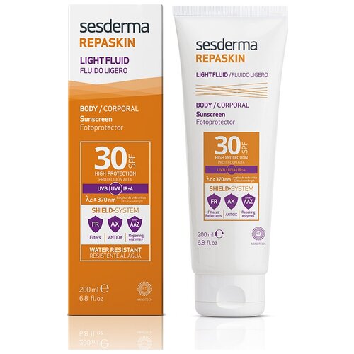 Флюид для тела солнцезащитный Sesderma Repaskin Light Fluid, SPF 30, 200 мл