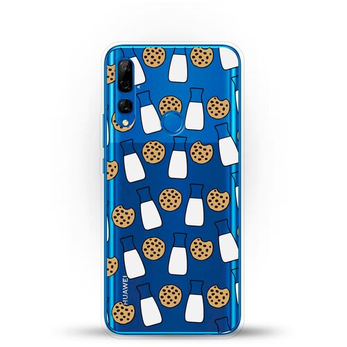 фото Силиконовый чехол печеньки и молоко на huawei y9 prime (2019) andy & paul