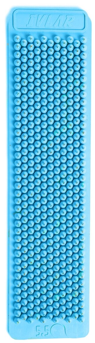 Аппликатор Кузнецова с металлическими иглами ивлар медус, размер 240х60 мм, цвет синий, шаг игл 5.5 мм