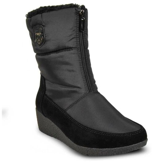 Полусапоги  PM Shoes, зимние, водонепроницаемые, размер 37, черный
