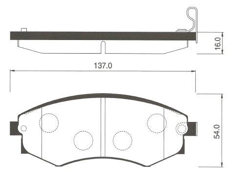 Колодки тормозные передние Sangsin SP1144