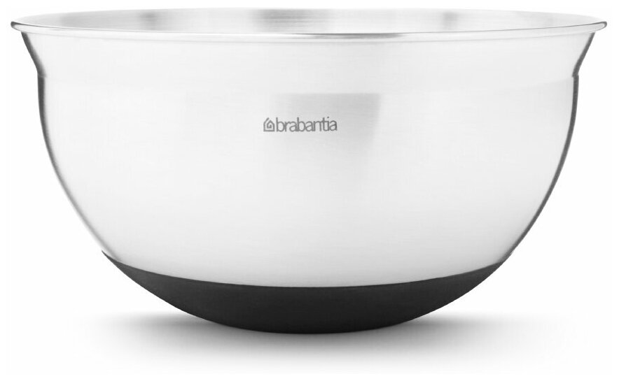 Салатник 1,6л, BRABANTIA, стальной-матовый/черный, 363849