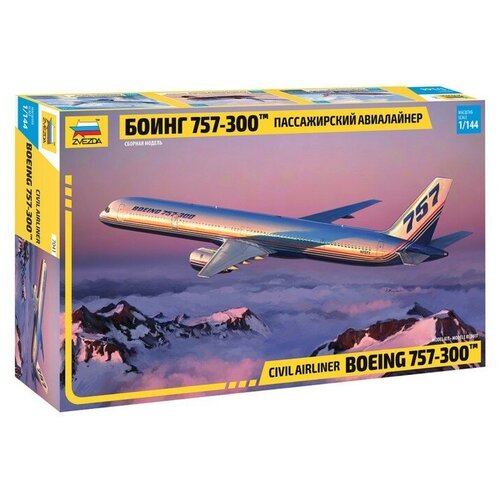 Сборная модель «Пассажирский авиалайнер Боинг 757-300» сборная модель пассажирский авиалайнер боинг 757 300 7041 1 набор