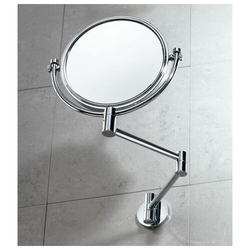 Настенное косметическое зеркало Gedy G-Michel с 2-х кратным увеличением, хром настенное круглое косметическое зеркало stil haus c 4 х кратным увеличением и led подсветкой хром