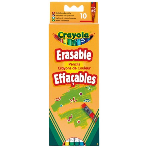 Цветные карандаши Crayola с корректорами, 10 шт (3635)