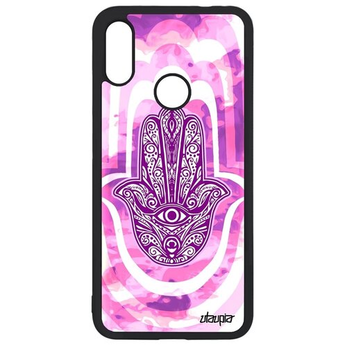 фото Модный чехол на // xiaomi redmi note 7 // "амулет хамса" стиль дизайн, utaupia, розовый