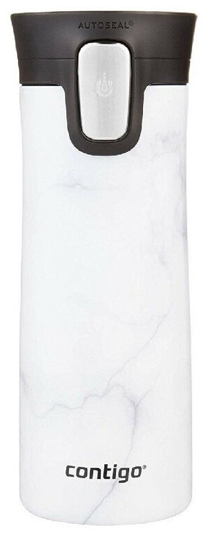 Шейкер спортивный, Pinnacle Couture 420ml White Marble contigo2104543 Contigo, белый, серый