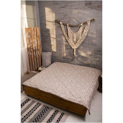 Одеяло утепленное лён евро (200х220) 