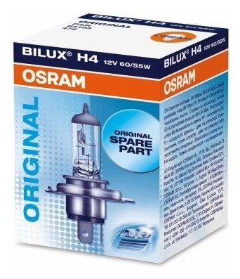 Лампа галогенная OSRAM H4 Original 12V 60/55W, 1шт.