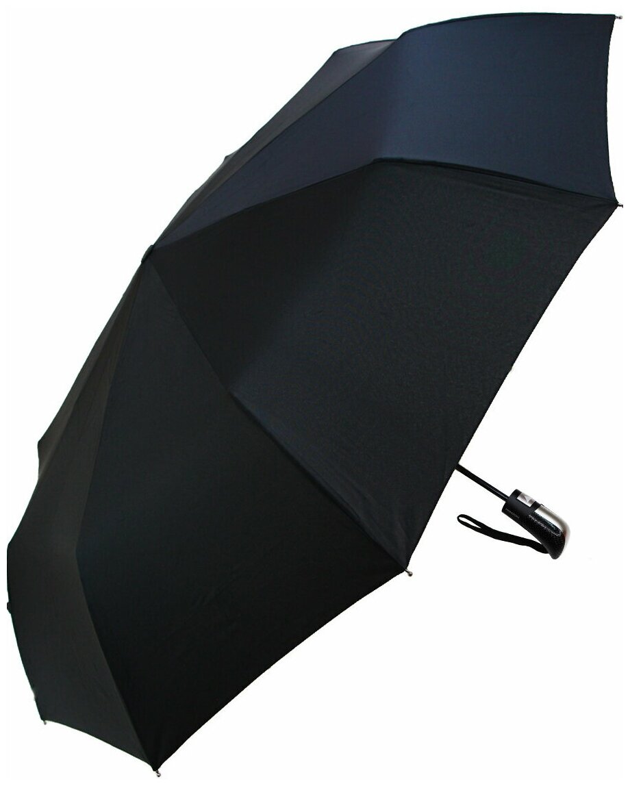 Мужской складной зонт Monsoon umbrella полуавтомат 9006M/черный