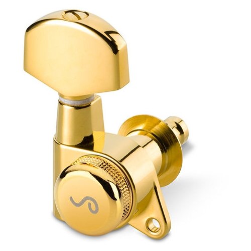 M6 135 Комплект одиночной колковой механики, 3+3, золото, Schaller 10020523.02.52