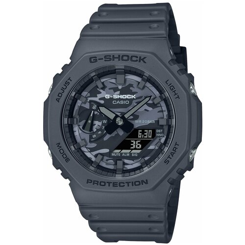 Наручные часы CASIO G-Shock GA-2100CA-8AER, серый, черный