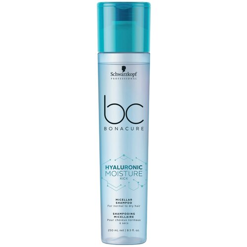 Schwarzkopf Professional шампунь увлажняющий мицеллярный Hyaluronic Moisture Kick Micellar для нормальных и сухих волос, 250 мл schwarzkopf professional шампунь увлажняющий мицеллярный hyaluronic moisture kick micellar для нормальных и сухих волос 1000 мл