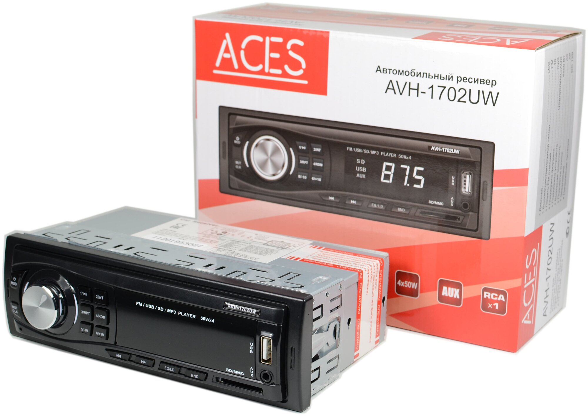 USB/SD-магнитола ACES AVH-1702UW