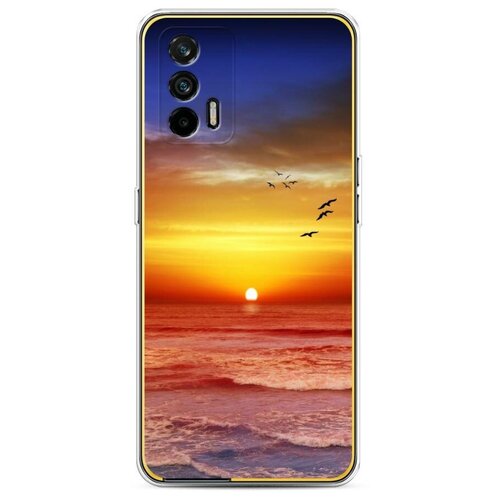 фото Силиконовый чехол "закат 3" на realme и oppo realme gt / реалми gt case place