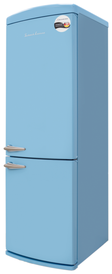 Двухкамерный холодильник Schaub Lorenz SLUS 335 U2 небесно-голубой - фотография № 2