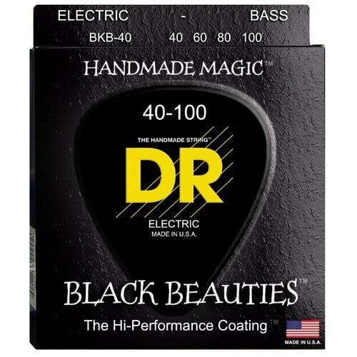 DR Strings BKB-40 Black Beauties Black Coated Bass 40-100 струны для бас-гитары