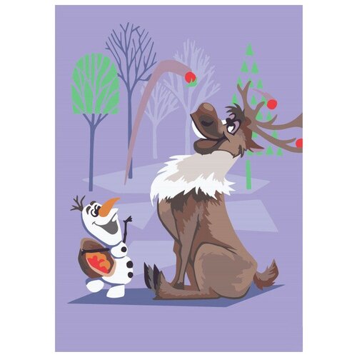 фото Набор для рисования по номерам "друзья" (15х21 см) русская живопись