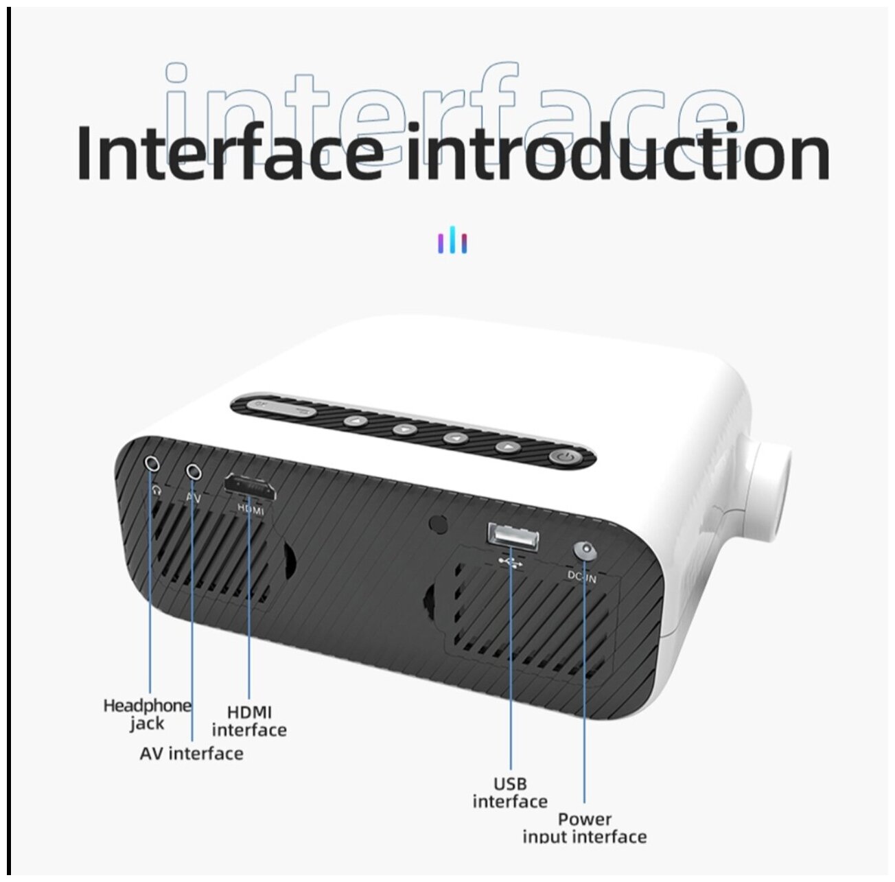Портативный мини-проектор разрешение 1080P HD проектор со встроенным Wi-F i проектор мини-проектор для домашнего кинотеатра