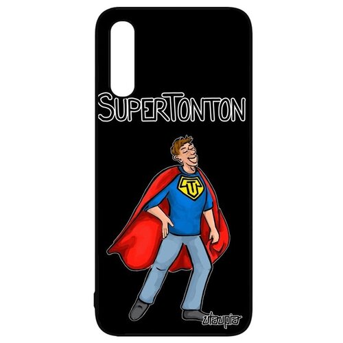 фото Модный чехол на мобильный // galaxy a50 // "супердядя" рисунок дядя, utaupia, черный