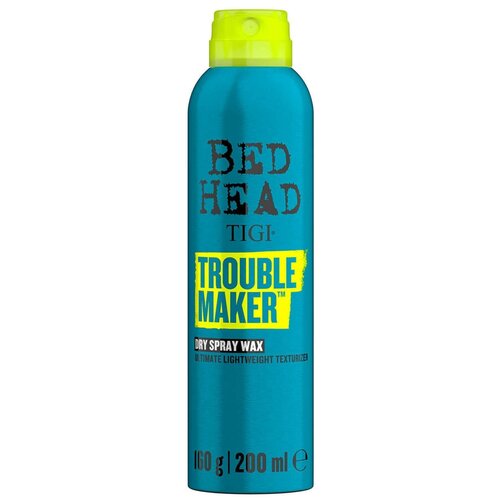 TIGI, Bed Head, Trouble Maker Dry Spray Wax - Воск-спрей для волос 200 мл легкий текстурирующий воск спрей tigi bed head trouble maker dry spray wax texture finishing spray