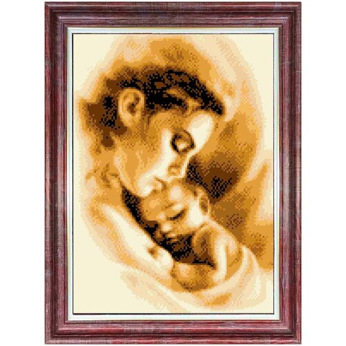 фото Набор для вышивки с нанесенным рисунком каролинка арт. кткн-149(р) мать и ребенок 21х29,5 см