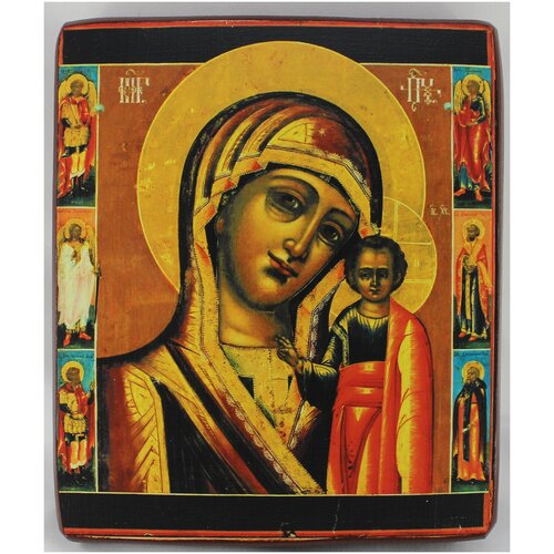 Православная Икона Божией Матери Казанская, деревянная иконная доска, левкас, ручная работа, Art.11134_3М