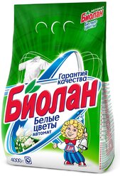 Стиральный порошок Биолан Белые цветы (автомат), 4 кг