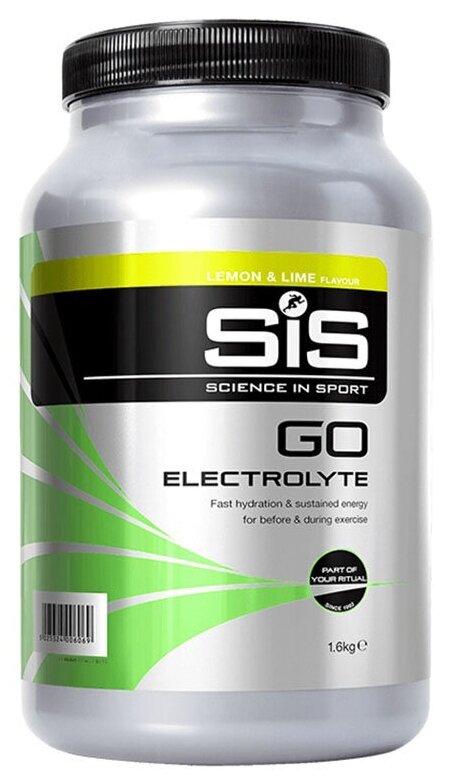 SiS, Напиток углеводный с электролитами в порошке GO ELECTROLYTE, 1.6кг (лимон-лайм)