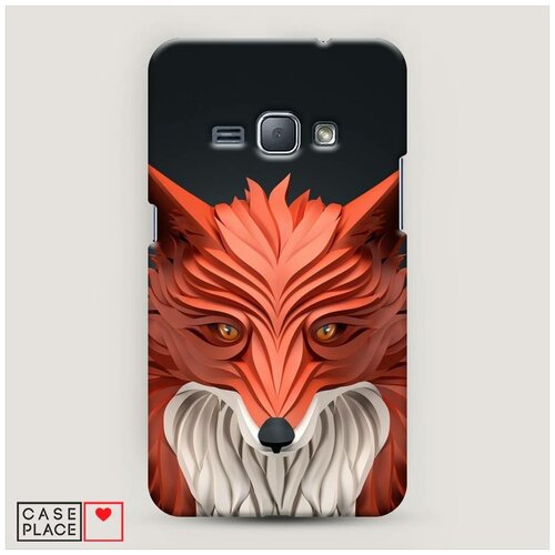 фото Чехол пластиковый samsung galaxy j1 2016 рыжая лиса из линий case place