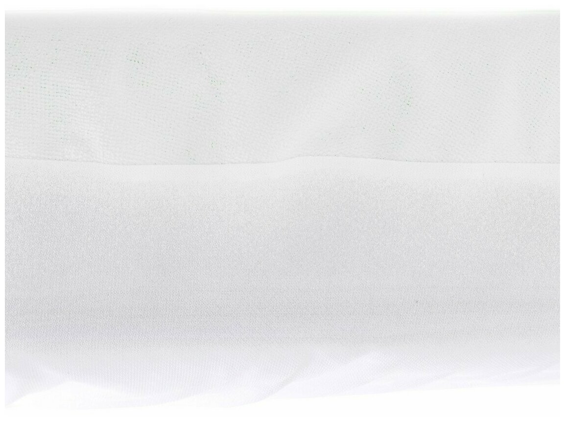 Наматрасник для овальной кроватки разм.75х125, белый - фотография № 3
