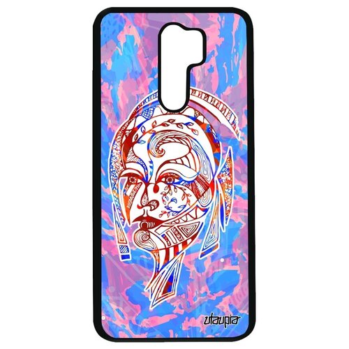 фото Чехол на смартфон // xiaomi redmi 9 // "портрет женщины" этнический fleur, utaupia, розовый