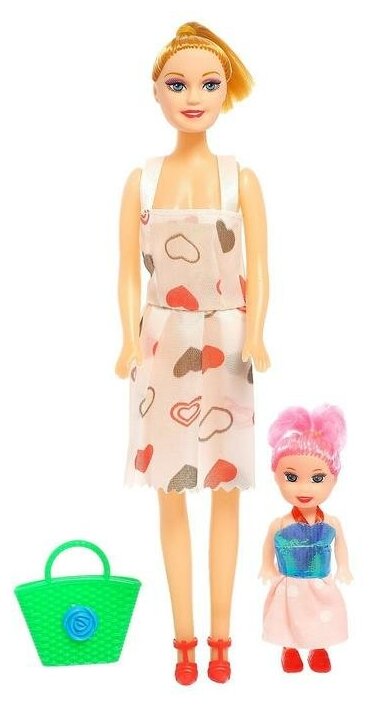 Кукла-модель «Оля» с дочкой, с аксессуарами, микс
